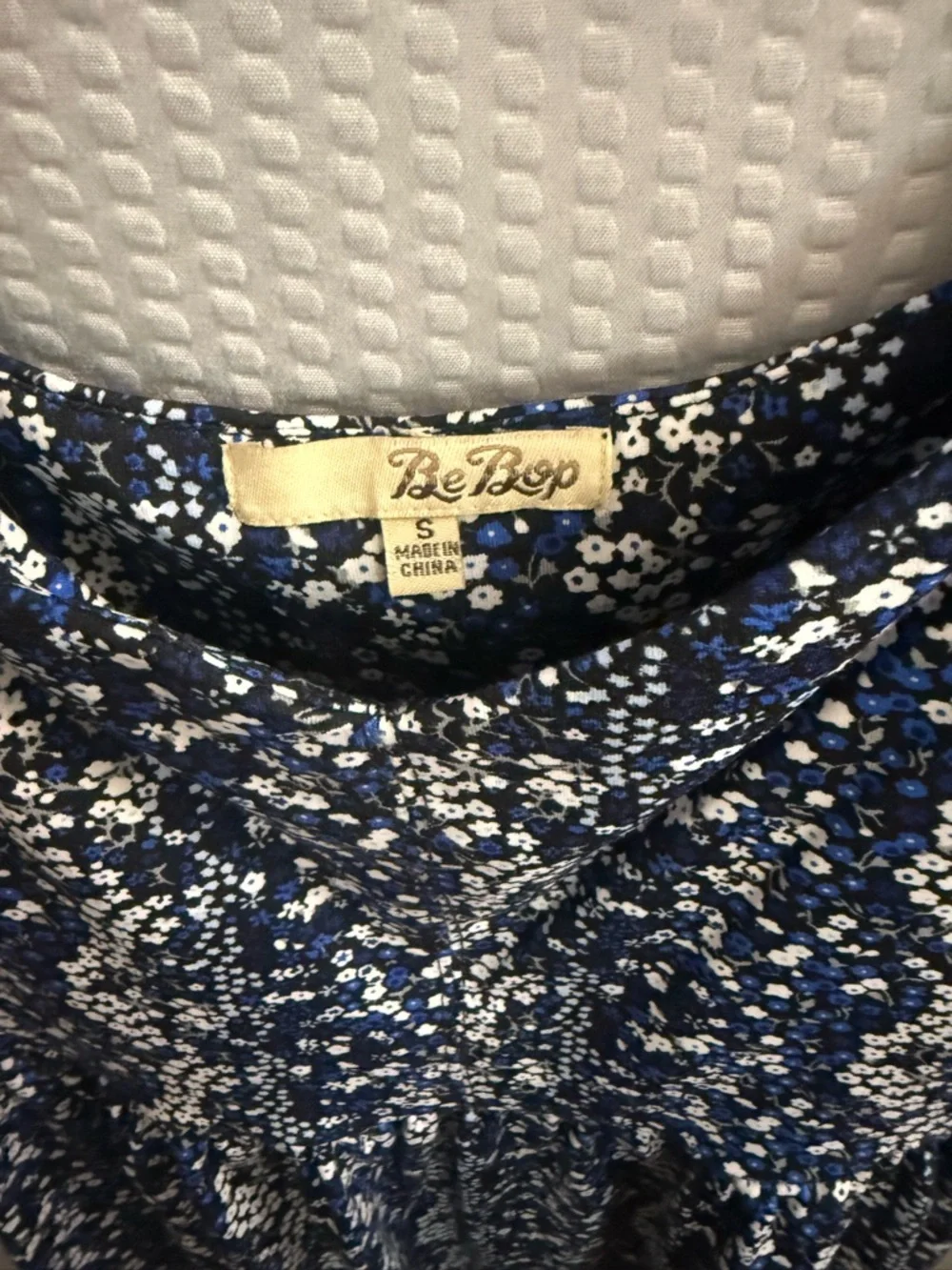 BeBop Navy Blue Floral Mini Dress - Picture 3 of 3